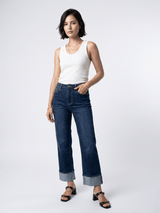 Jean taille haute à revers – SD1364-1