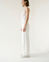 White wide-leg straight-cut jeans SD8057