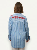 Carpe Diem Oversized Striped Shirt SSC80933