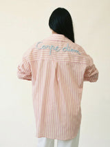 Carpe Diem Oversized Striped Shirt SSC80933