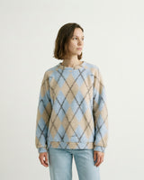 Wool sweater with diamond pattern, soft cut TDM11522-3