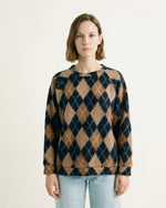 Load image into Gallery viewer, Wool sweater with diamond pattern, soft cut TDM11522-3