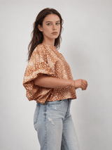 Blouse col bateau mouchetée – TDM28126PC121