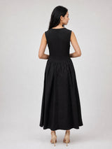 Robe sans manches à jupe volume TDM30126