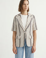 Charger l'image dans la galerie, Veste rayée en coton TDM32125