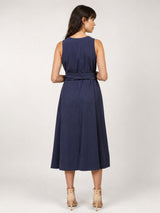 Robe sans manches à ceinture amovible TDM37826