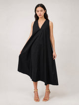 Robe longue col V sans manches TDM50326