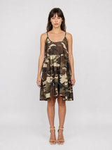 Robe courte en coton à imprimé camouflage TDM59525-2