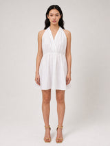 Robe courte dos nu élastiquée TDM60026