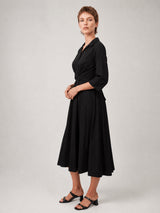 Robe ceinturée manches longues TDM65026