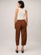 Pantalon uni taille élastique TDM67626