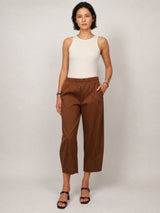 Pantalon uni taille élastique TDM67626