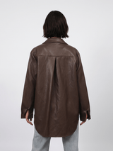 Chemise effet cuir ample – THS50320PE8