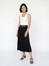 Jupe plissée ceinturée – THS63419SM