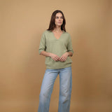 Fine knit polo neck jumper YF520911