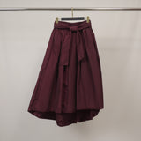 Waterproof midi skirt with tie – HM7362