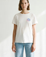 Load image into Gallery viewer, YCM26188-4 Embroidered Floral Cotton Crew Neck T-Shirt