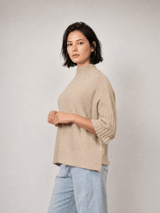 Pull col montant manches 3/4 YF370164