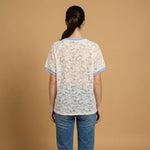 Charger l'image dans la galerie, T-shirt en dentelle bicolore Only You BCG03208