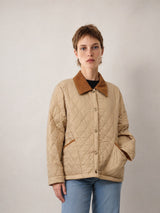 Veste matelassée à col côtelé KD9971-2