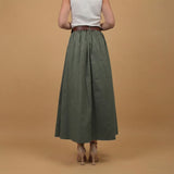 High-waisted flared maxi skirt TDM19323-6