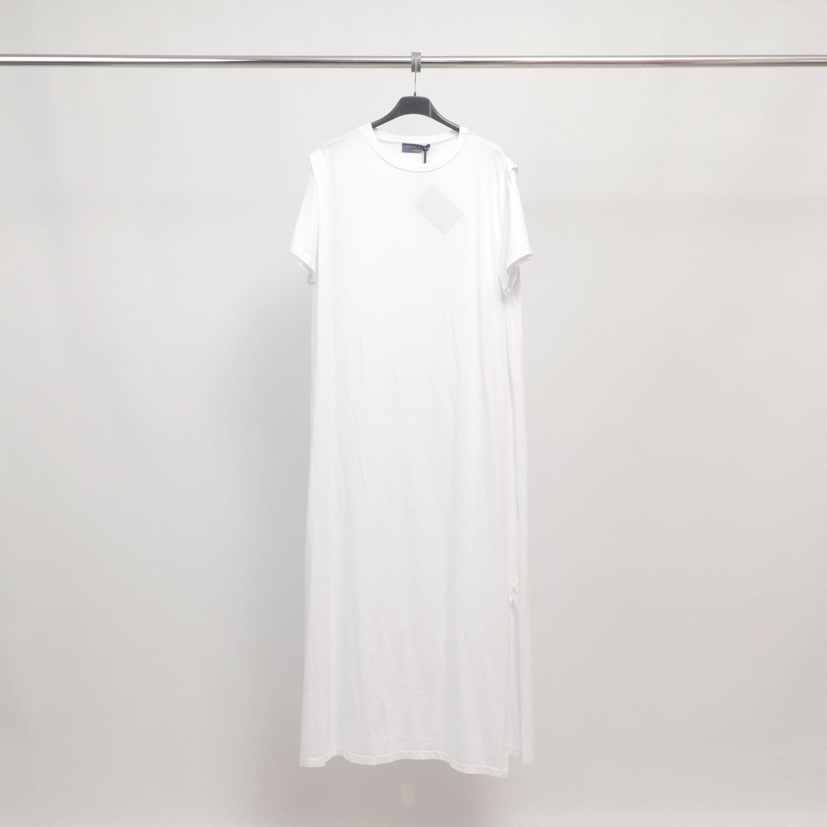 Robe t shirt longue fendue en jersey doux   tdm20524 3