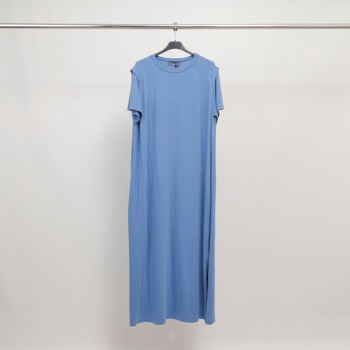 Robe t shirt longue fendue en jersey doux   tdm20524 3