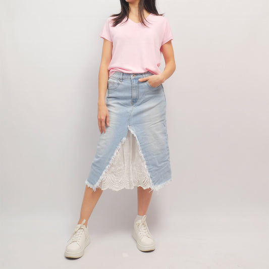 Top sans manches col V en maille légère – SVD6199