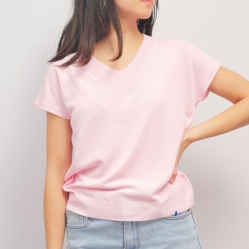 Top sans manches col V en maille légère – SVD6199