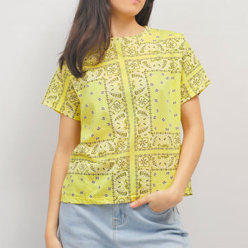 T-shirt imprimé bandana col rond TDM12124-9