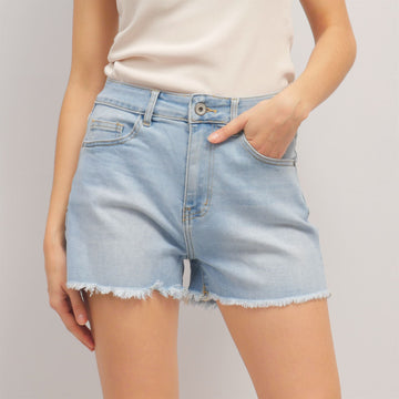 Short en jean bords effilochés – SD6952