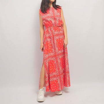 Ensemble crop top et jupe longue imprimé bandana - TDM31323-3