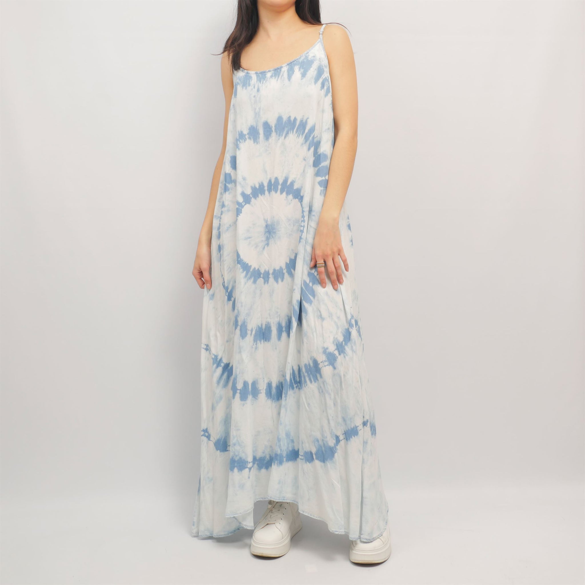 Robe longue tie & dye bretelles réglables – CSW3224