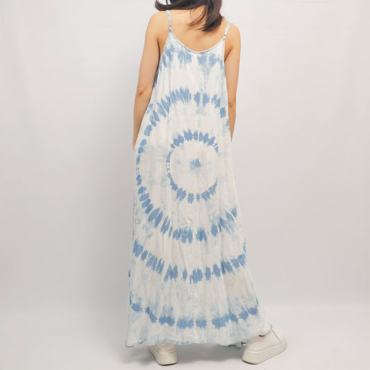 Robe longue tie & dye bretelles réglables – CSW3224