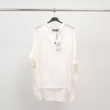 Tunique col fendu broderies ton sur ton – TDM3082