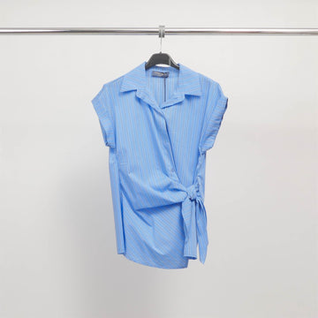 Chemise rayée nouée manches courtes – TDM17824-3