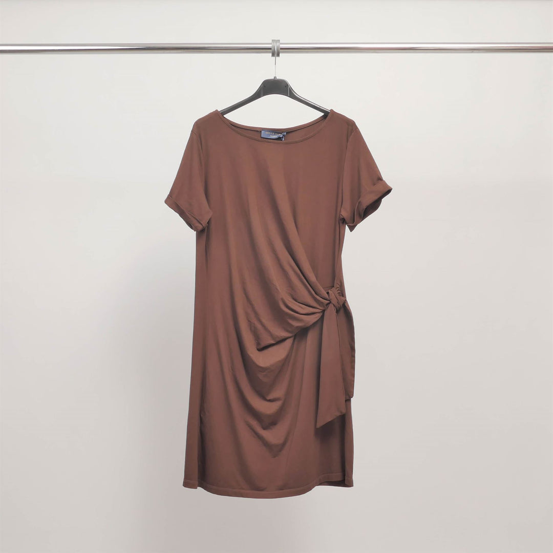 Robe en jersey nouée à la taille – TDM31125