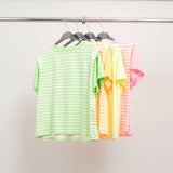 T-shirt rayé multicolore en coton stretch – TDM12124-11