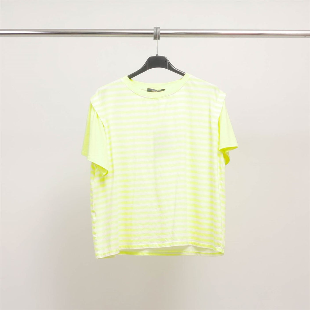 T-shirt rayé multicolore en coton stretch – TDM12124-11