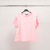 T-shirt rayé multicolore en coton stretch – TDM12124-11