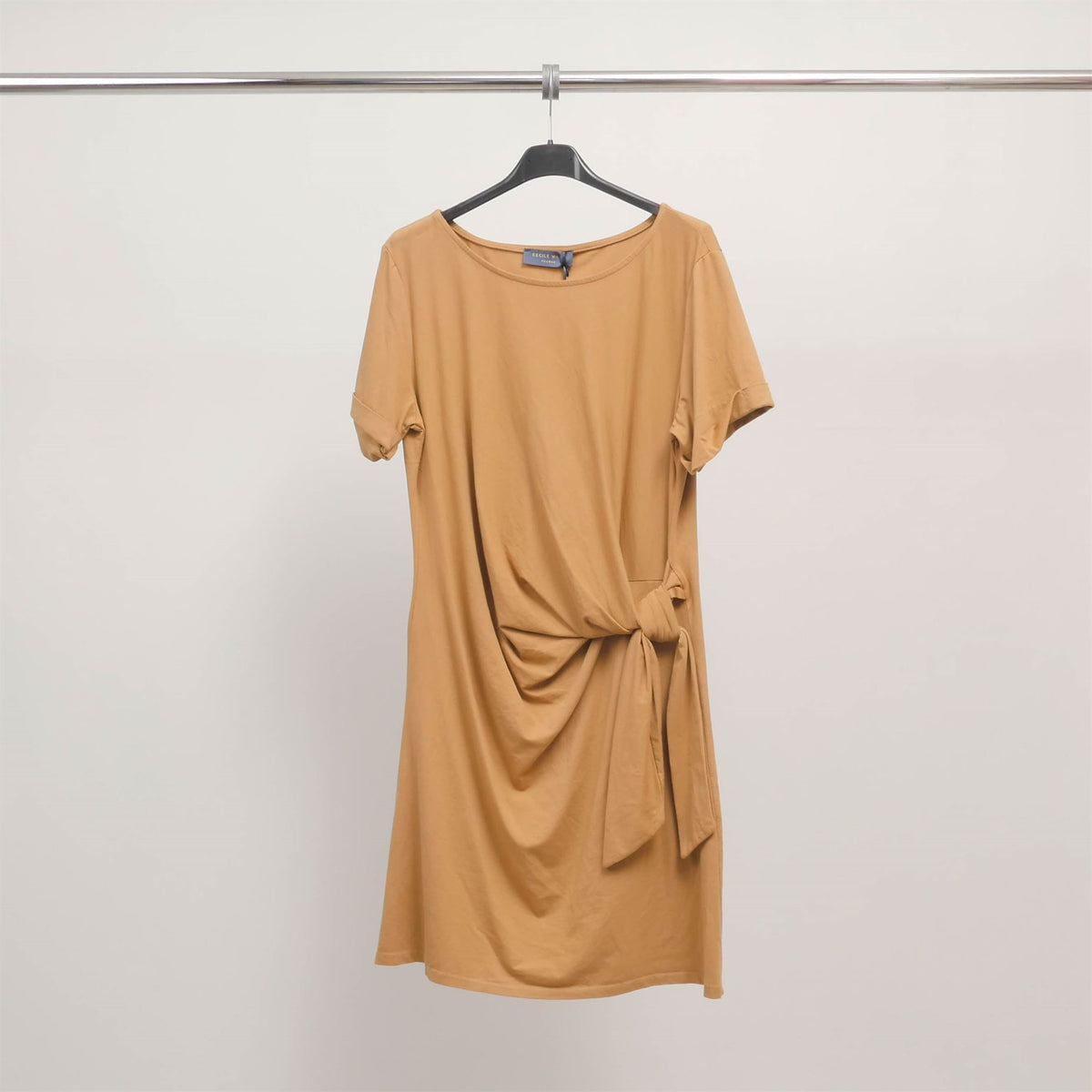 Jersey dress with tie waist – tdm31125