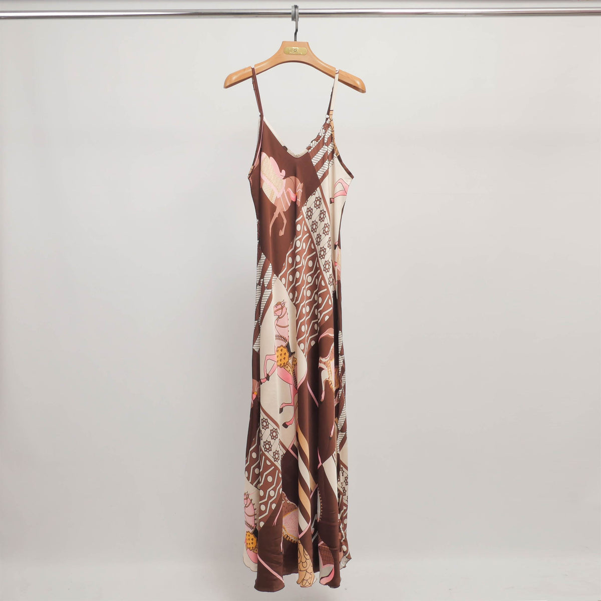 Kd7505vs printed maxi dress with straps