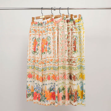 Pantalon large imprimé fleuri en coton – KD6637CO-21