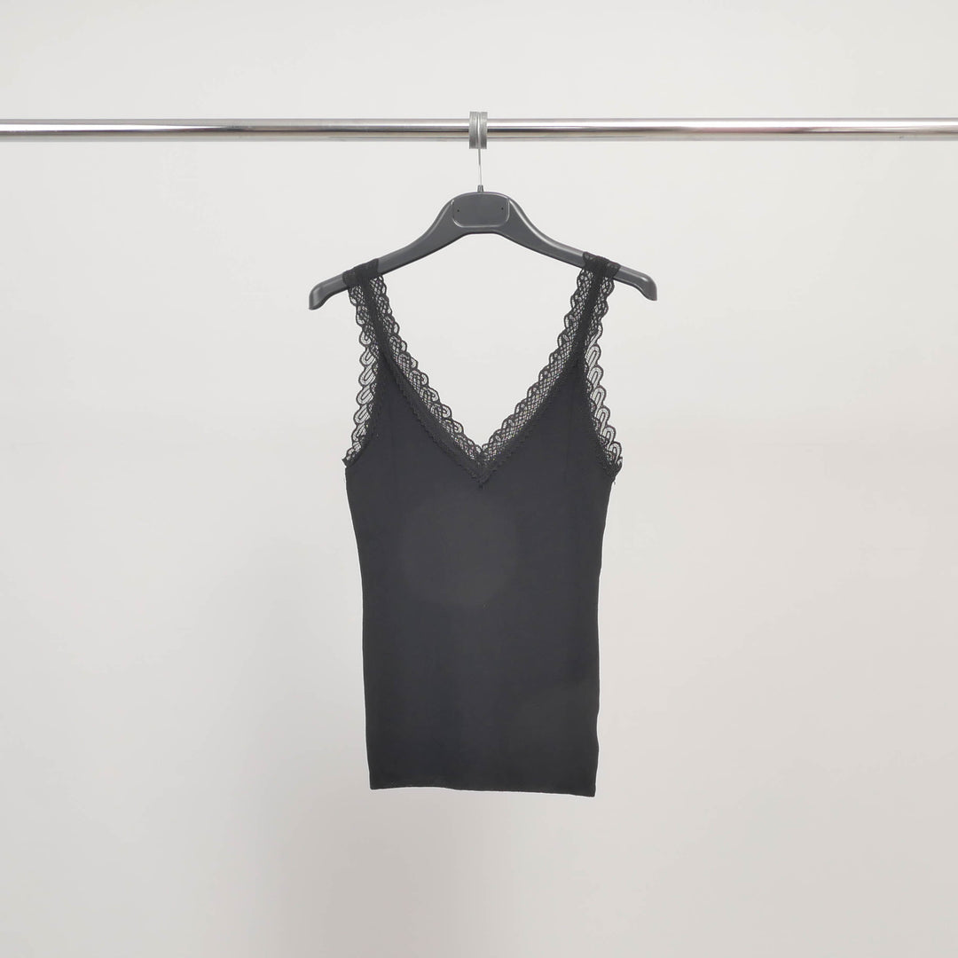 Stretch lace V-neck tank top SVD8002
