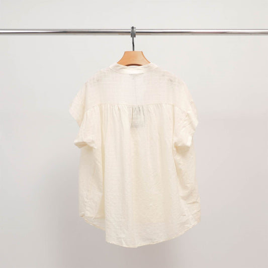 Tunique col mao en coton texturé – DB51602-2
