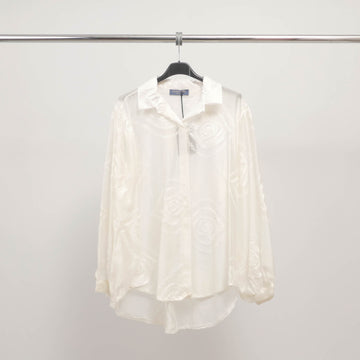 Chemise brodée fluide à col classique TDM50722-9