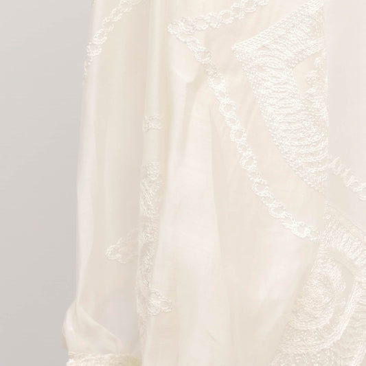 Chemise brodée fluide à col classique TDM50722-9