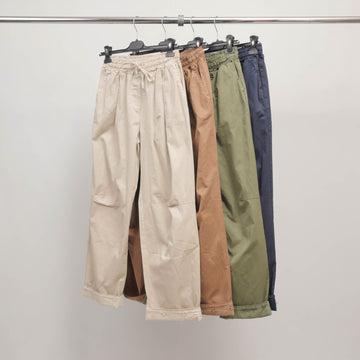 Pantalon ample brodé à taille élastique CVA825189