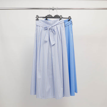 Jupe midi à rayures et ceinture nouée  TDM36125-6