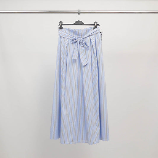 Jupe midi à rayures et ceinture nouée  TDM36125-6